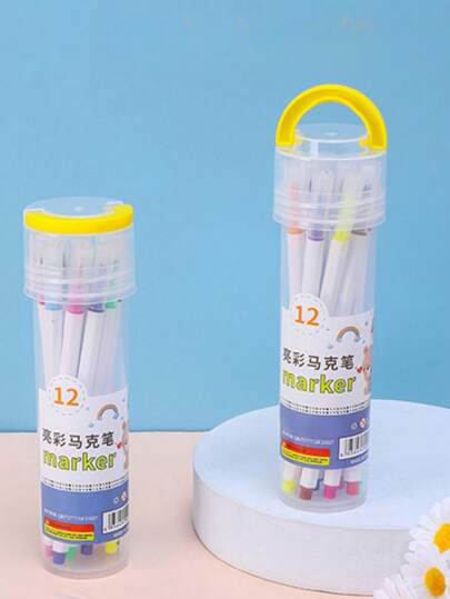 Marker Pen (18 Color)  Mix 6001-18 18x5cm