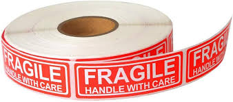 Fragile Sticker Roll 6x2.5cm