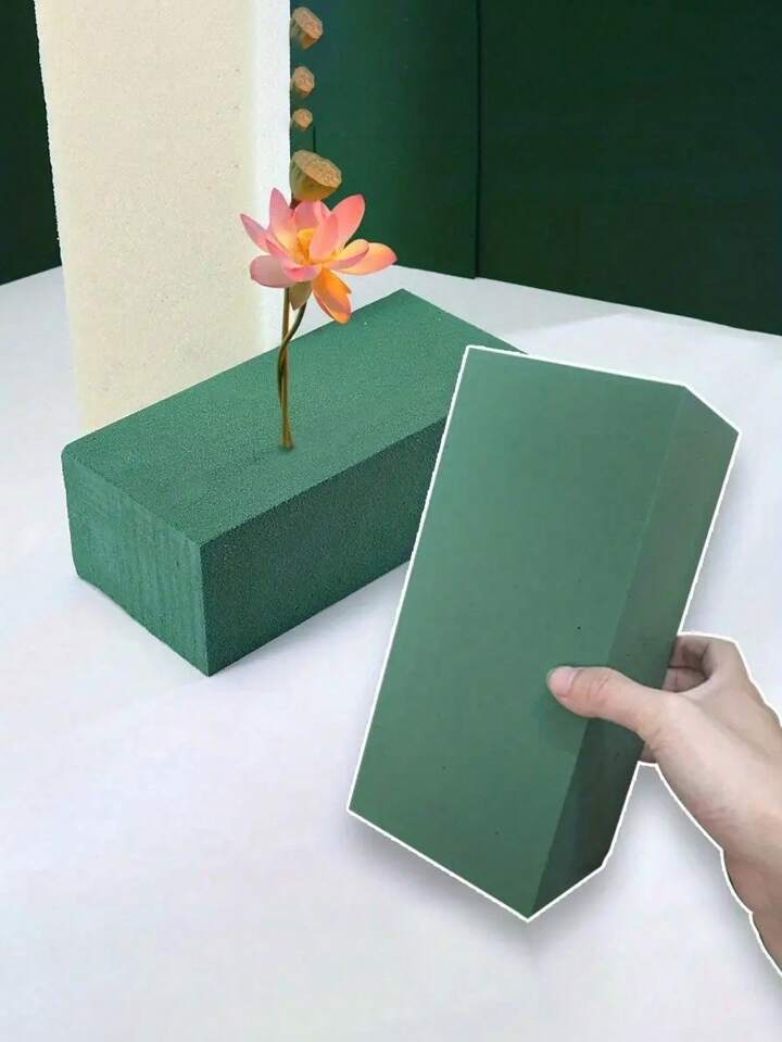 Floral Deco Foam Rectangular 14x8cm Green