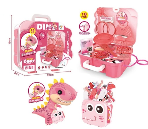 [CC000092] Beauty Tools Set Toys (Pink) 206-0421-28A 20x8x19cm