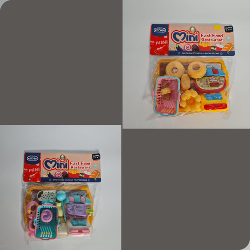 [CC000348] Mini Fast Food Resturant Set (Mix) 19.5x19.5x5cm